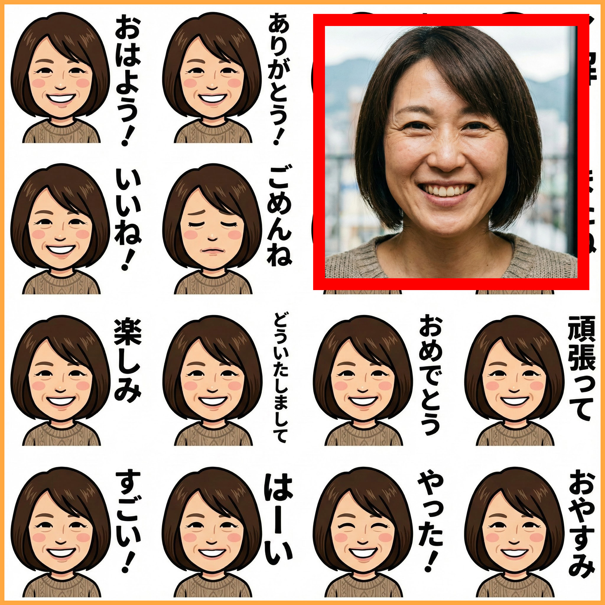 主婦の方のスタンプ制作事例