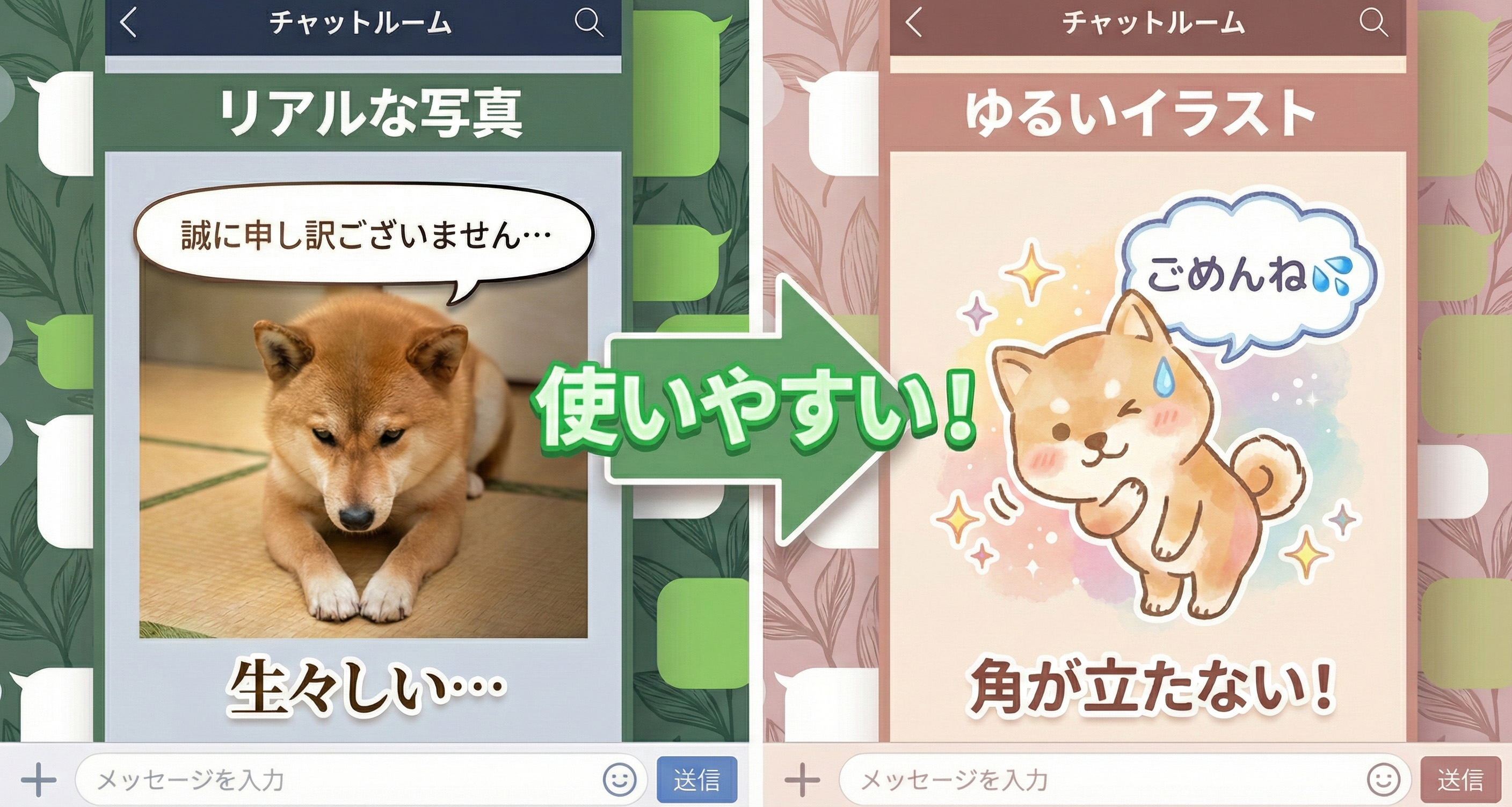 写真よりも使いやすい