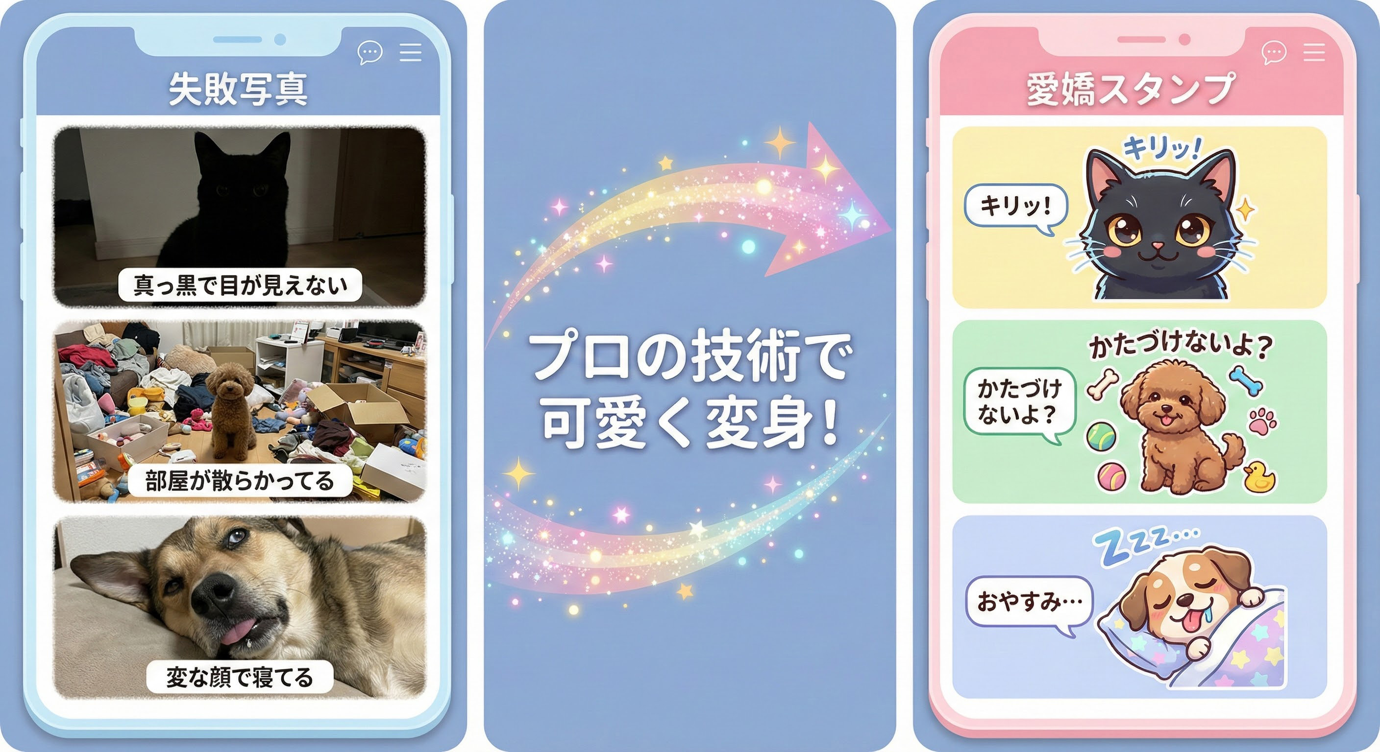 失敗写真も愛嬌に変わる